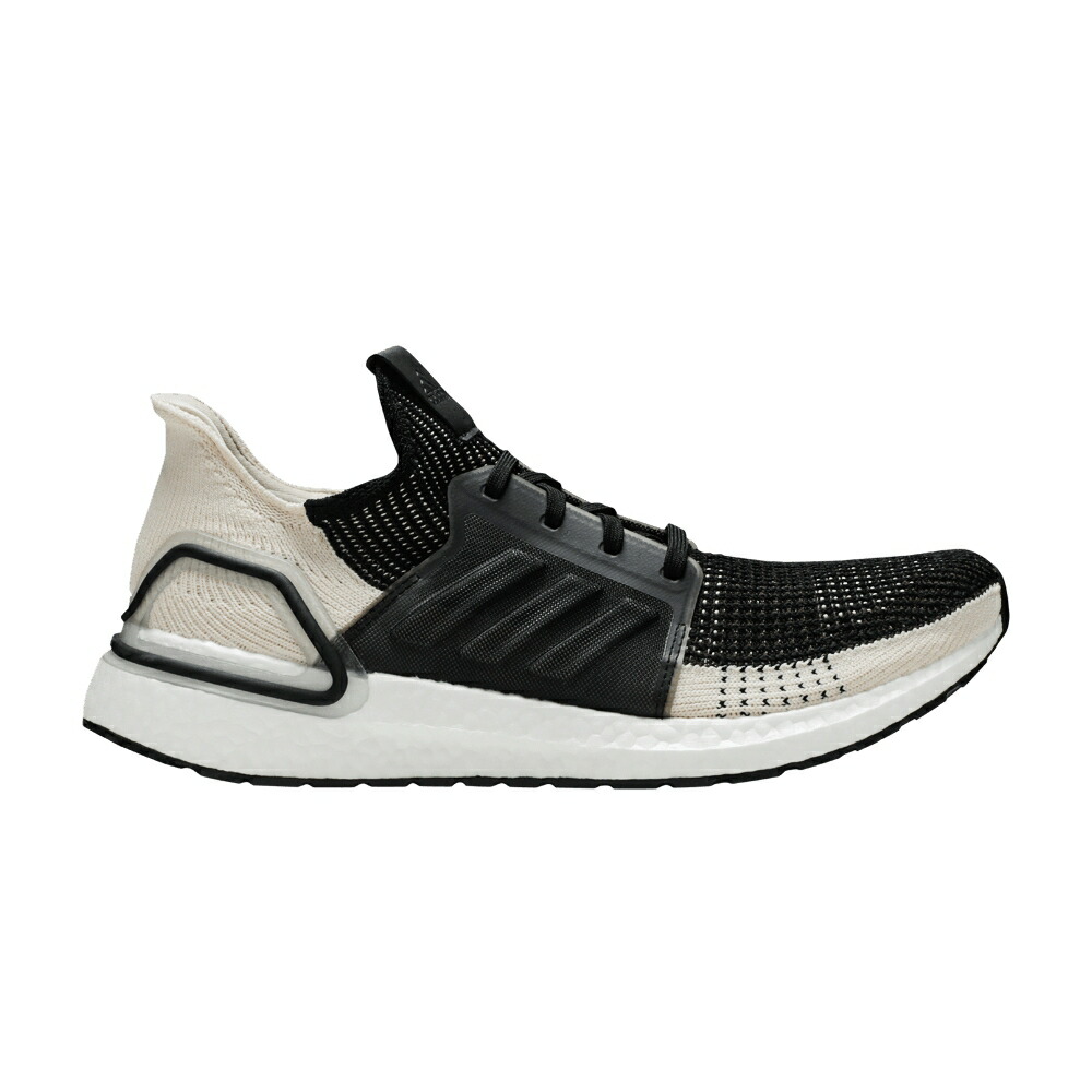 アディダス コア 黒色 ブラック 白色 ホワイト BLACK LINEN スニーカー メンズ ADIDAS ULTRABOOST 19 / CORE BLACK LINEN CRYSTAL WHITE