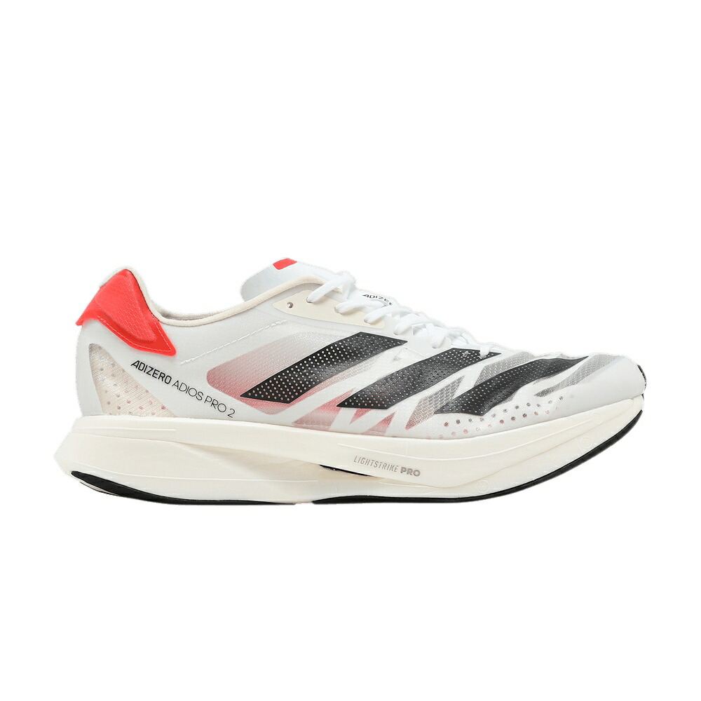 アディダス アディゼロ アディオス プロ 白色 ホワイト カーボン 赤 レッド OLAR RED スニーカー メンズ ADIDAS ADIZERO ADIOS PRO 2 / CLOUD WHITE CARBON SOLAR RED