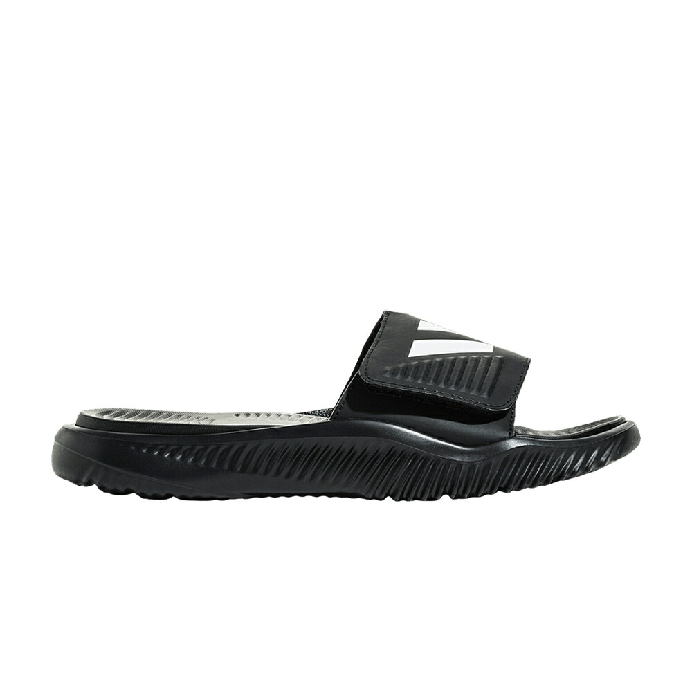 アディダス サンダル 黒色 ブラック 'BLACK WHITE' スニーカー メンズ ADIDAS ALPHABOUNCE SLIDE / BLACK