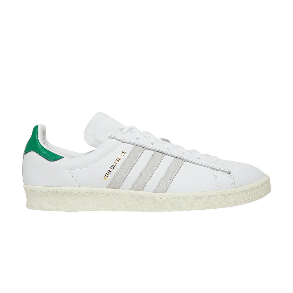 アディダス キャンパス 白色 ホワイト ゴールド 'CLASSICS PROGRAM' スニーカー メンズ ADIDAS KITH X CAMPUS 80S / WHITE FAIRWAY GOLD