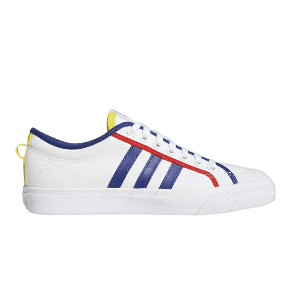 アディダス 白星 白いこと 白いこと 青み 青色 赤 赤いこと \u0027WHITE BLUE\u0027 スニーカー メンズ ADIDAS NIZZA VICTORY / CLOUD WHITE VICTORY BLUE RED