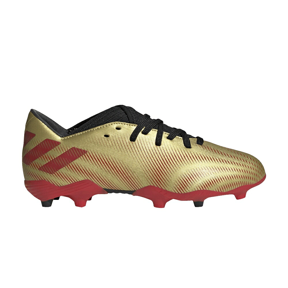 アディダス ネメシス ゴールド コア 黒色 ブラック MESSI.3 'TENSION METALLIC' スニーカー メンズ ADIDAS NEMEZIZ FG J TAPE - GOLD / GOLD METALLIC SCARLET CORE BLACK|スニケス