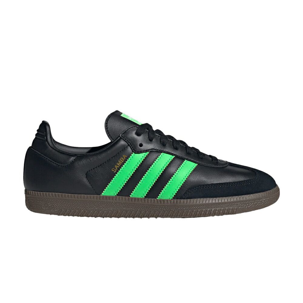 アディダス サンバ 緑 グリーン コア 黒色 ブラック 'BLACK GUM' スニーカー メンズ ADIDAS SAMBA OG SCREAMING GREEN / CORE BLACK SCREAMING GREEN GUM