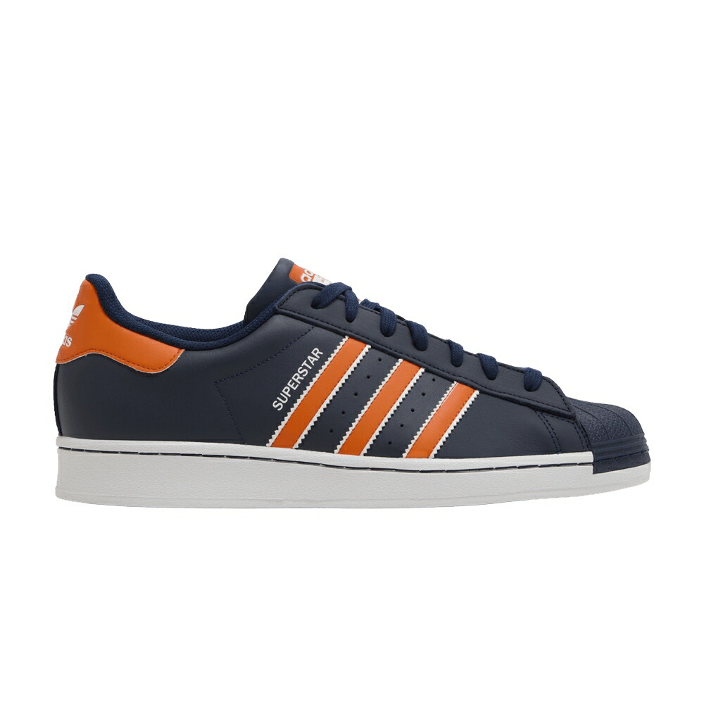 アディダス はやりっ児 藍色 インディゴ ナイト爵 橙 オレンジ色 \u0027NIGHT ORANGE\u0027 スニーカー メンズ ADIDAS SUPERSTAR INDIGO / NIGHT INDIGO ORANGE FOOTWEAR