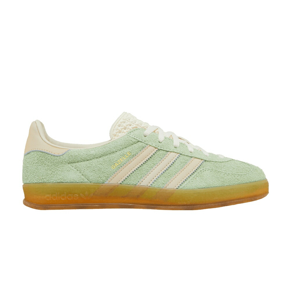 アディダス ガゼル 緑 グリーン 黄色 イエロー GREEN SPARK スニーカー レディース ADIDAS WMNS GAZELLE INDOOR / SEMI GREEN SPARK ALMOST YELLOW