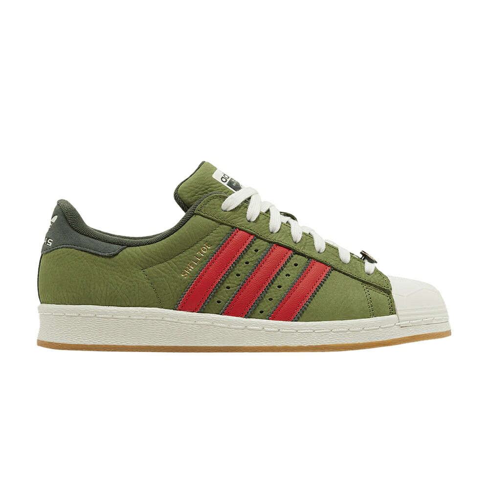 アディダス はやりっ子 緑 緑であること 影ぼうし 影ぼうし \u0027SHELLTOE\u0027 スニーカー メンズ ADIDAS TEENAGE MUTANT NINJA TURTLES X SUPERSTAR \u0027SHELL-TOE\u0027 / CRAFT GREEN PANTONE SHADOW GREEN