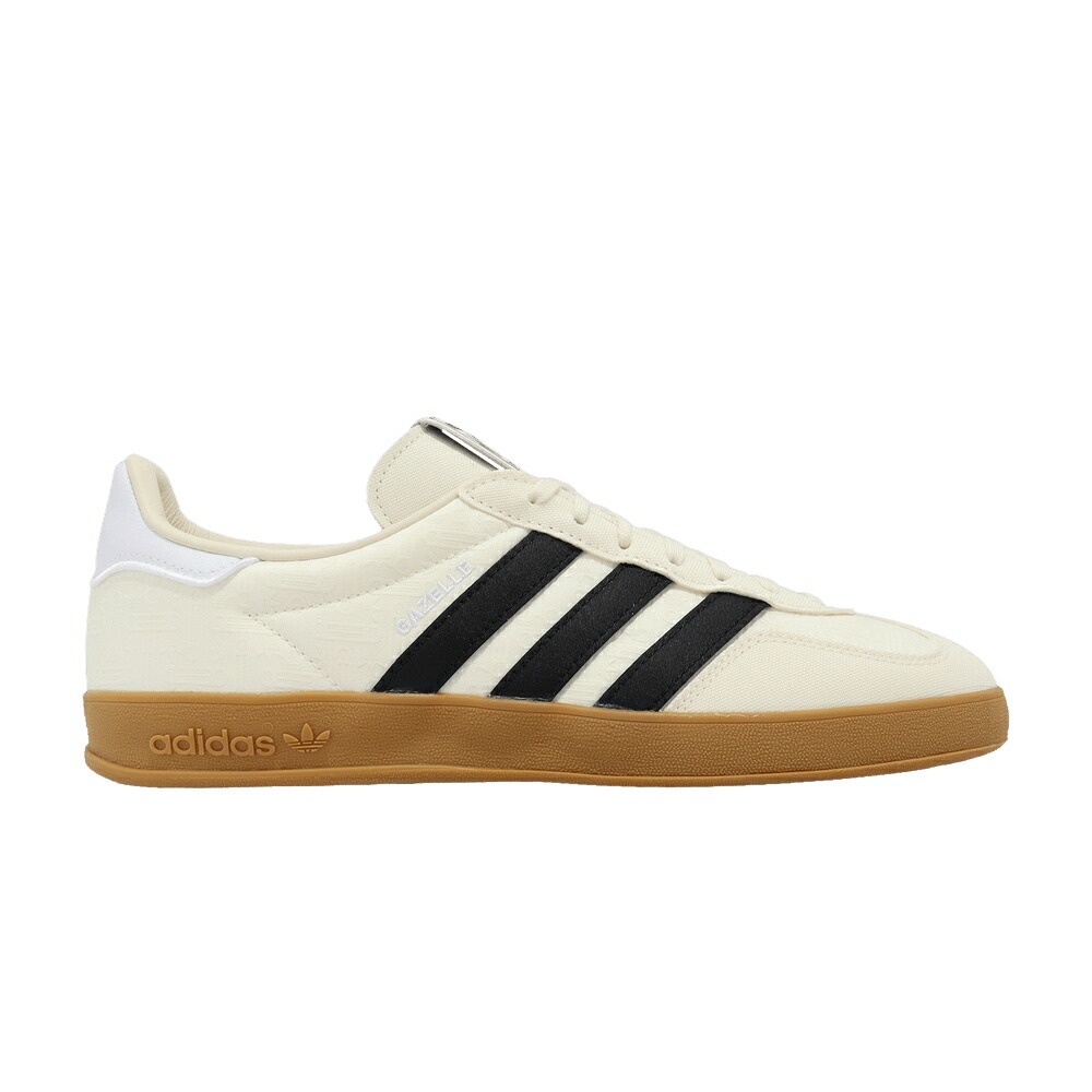 アディダス ガゼル 白色 ホワイト クリーム コア 黒色 ブラック 砂色 サンド CREAM GUM スニーカー メンズ ADIDAS GAZELLE INDOOR WHITE / CREAM WHITE CORE BLACK SAND