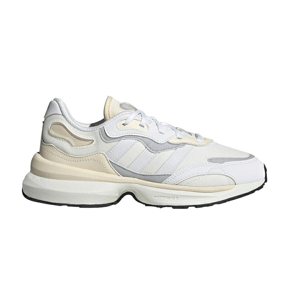 アディダス 白いこと 白いこと 益荒男 薄墨色 薄墨色 \u0027FOOTWEAR WHITE\u0027 スニーカー レディース ADIDAS WMNS ZENTIC / FOOTWEAR WHITE LIGHT SOLID GREY 靴-レディース靴