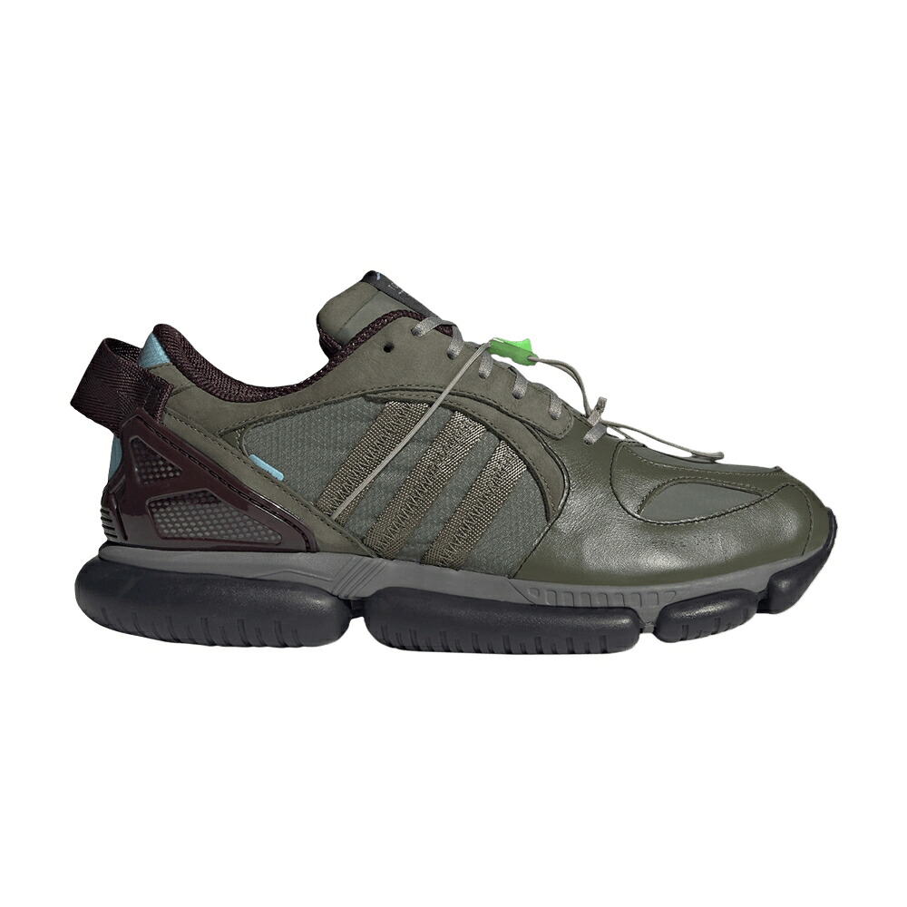 アディダス 緑 緑であること カーキ 菩提樹 \u0027EARTH GREEN\u0027 スニーカー メンズ ADIDAS OAMC X TYPE O-6 / EARTH GREEN RAW KHAKI SOLAR LIME
