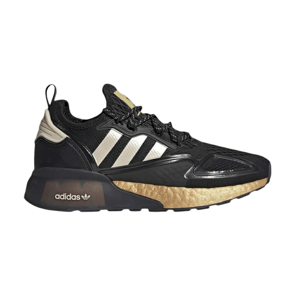アディダス ブースト ゴールド 中核グループ 黒いこと 黒いこと \u0027BLACK METALLIC\u0027 スニーカー レディース ADIDAS WMNS ZX 2K BOOST GOLD / CORE BLACK LINEN GOLD METALLIC