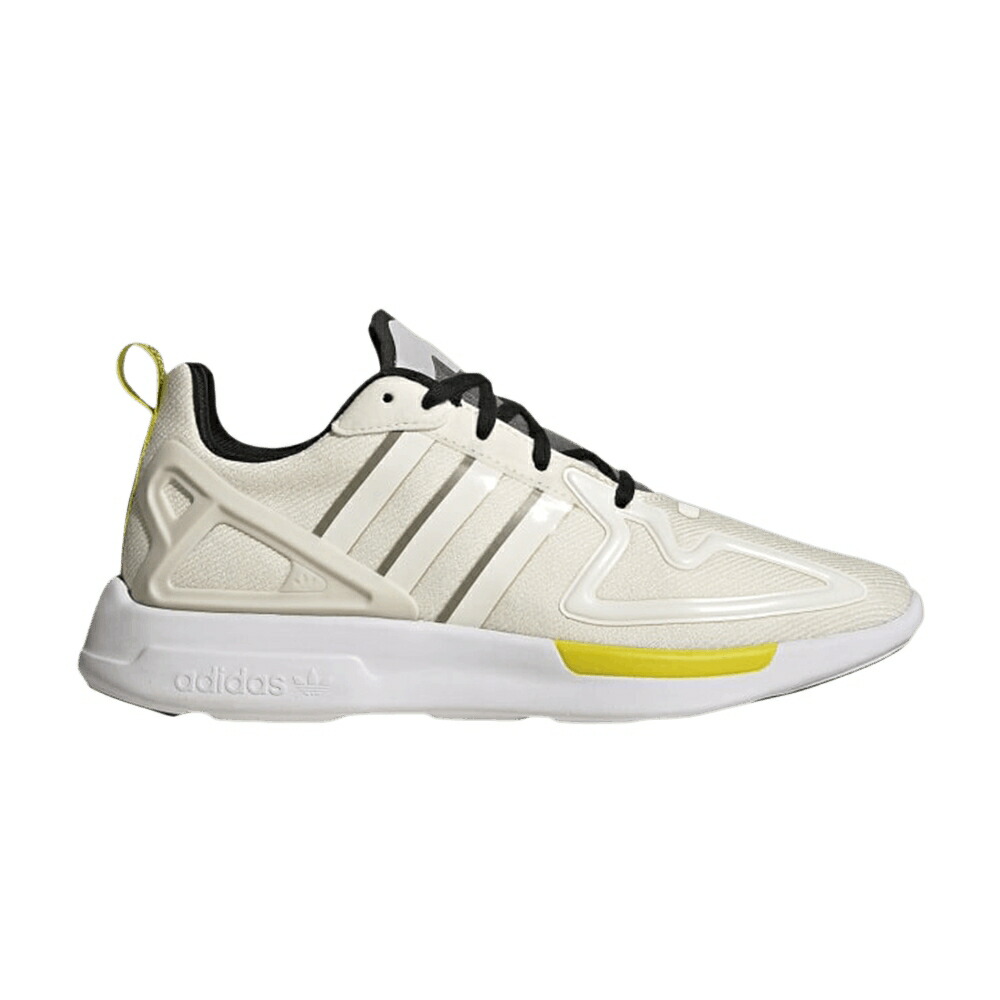 アディダス 白色 ホワイト コア 黒色 ブラック WHITE GREY スニーカー レディース ADIDAS WMNS ZX 2K FLUX FEATHER / CHALK WHITE CORE BLACK FEATHER
