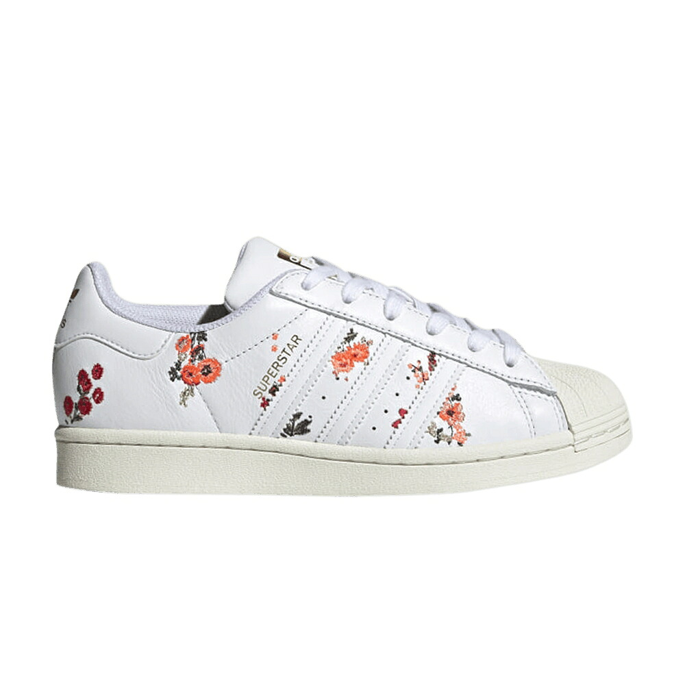 アディダス スーパースター 白色 ホワイト 'WHITE FLORAL' スニーカー レディース ADIDAS WMNS SUPERSTAR / CLOUD WHITE CLOUD WHITE OFF|スニケス