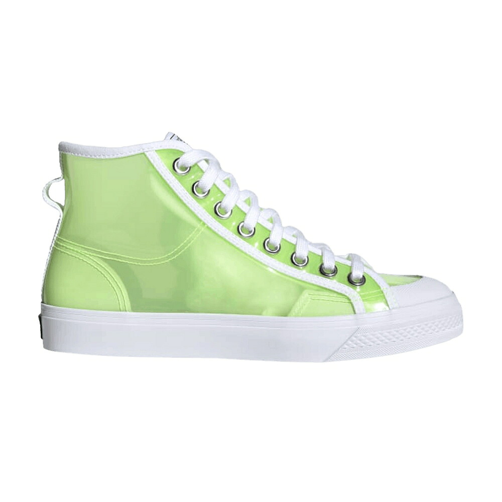 アディダス 御機嫌 緑 緑であること 白いこと 白いこと 中核グループ \u0027TRANSLUCENT GREEN\u0027 スニーカー レディース ADIDAS WMNS NIZZA HIGH TINT - SIGNAL / SIGNAL GREEN CLOUD WHITE CORE