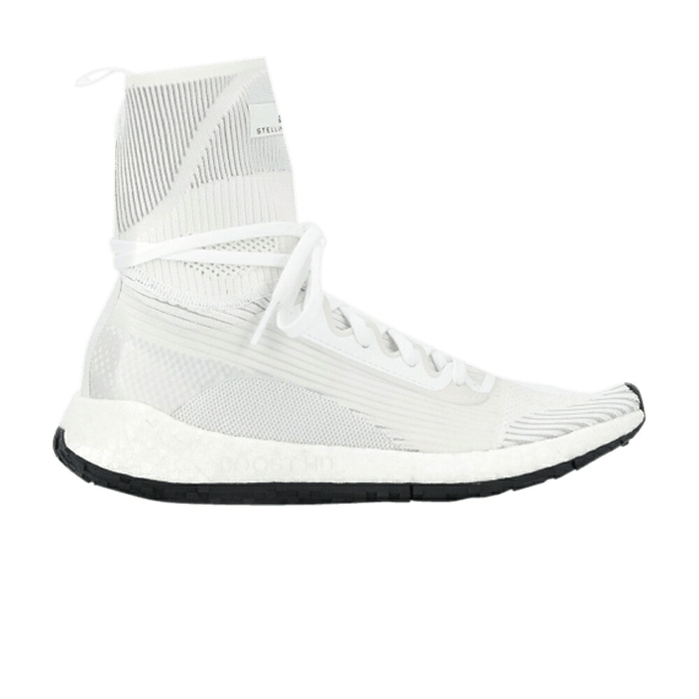 アディダス ミッド 白色 ホワイト 'WHITE' スニーカー レディース ADIDAS STELLA MCCARTNEY X WMNS PULSEBOOST HD MID / WHITE CHALK WHITE｜スニケス