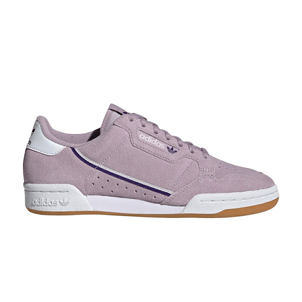 アディダス 紫 パープル \u0027SOFT VISION\u0027 スニーカー レディース ADIDAS WMNS CONTINENTAL 80 / SOFT VISION COLLEGIATE PURPLE