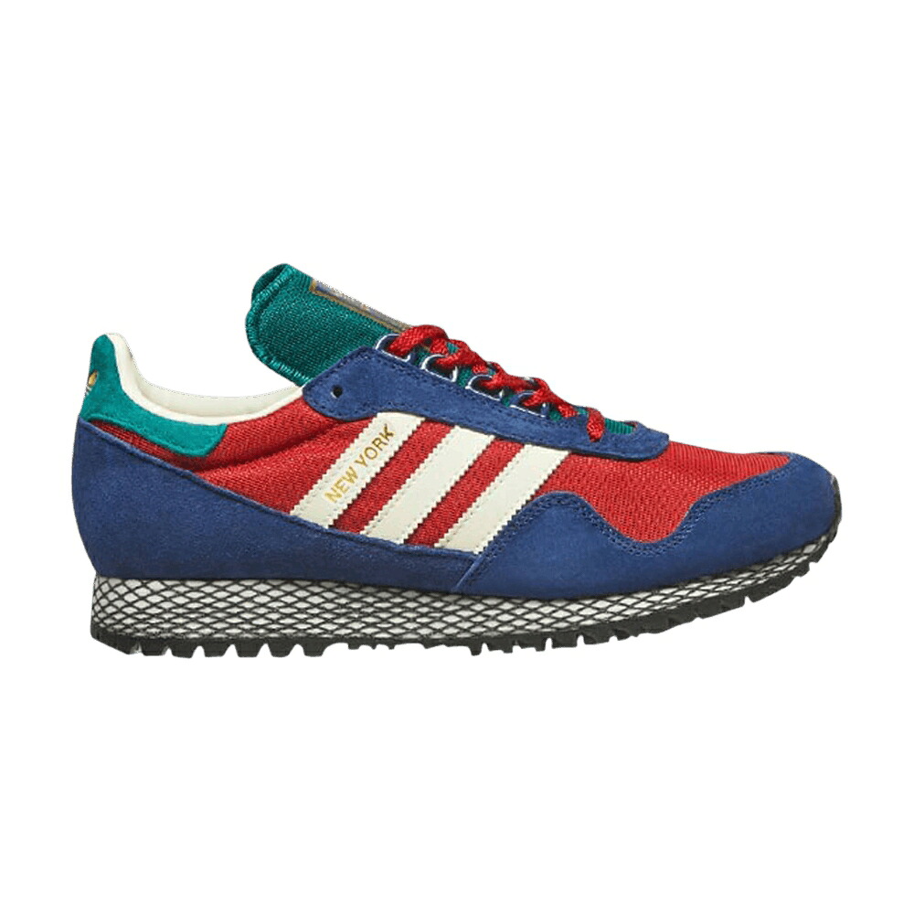 アディダス 赤 赤いこと 紺色 米国海軍 ニューヨーク州 \u0027THREE BRIDGES\u0027 スニーカー メンズ ADIDAS END X NEW YORK / CHILI PEPPER RED NAVY