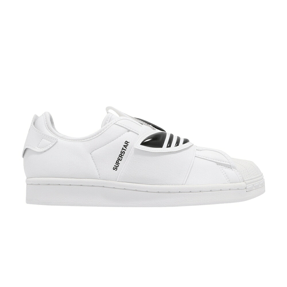 アディダス はやりっ子 スリッポン 白いこと 白いこと 中核グループ \u0027TREFOIL BLACK\u0027 スニーカー メンズ ADIDAS SUPERSTAR SLIP-ON BAND - WHITE / CLOUD WHITE CLOUD WHITE CORE