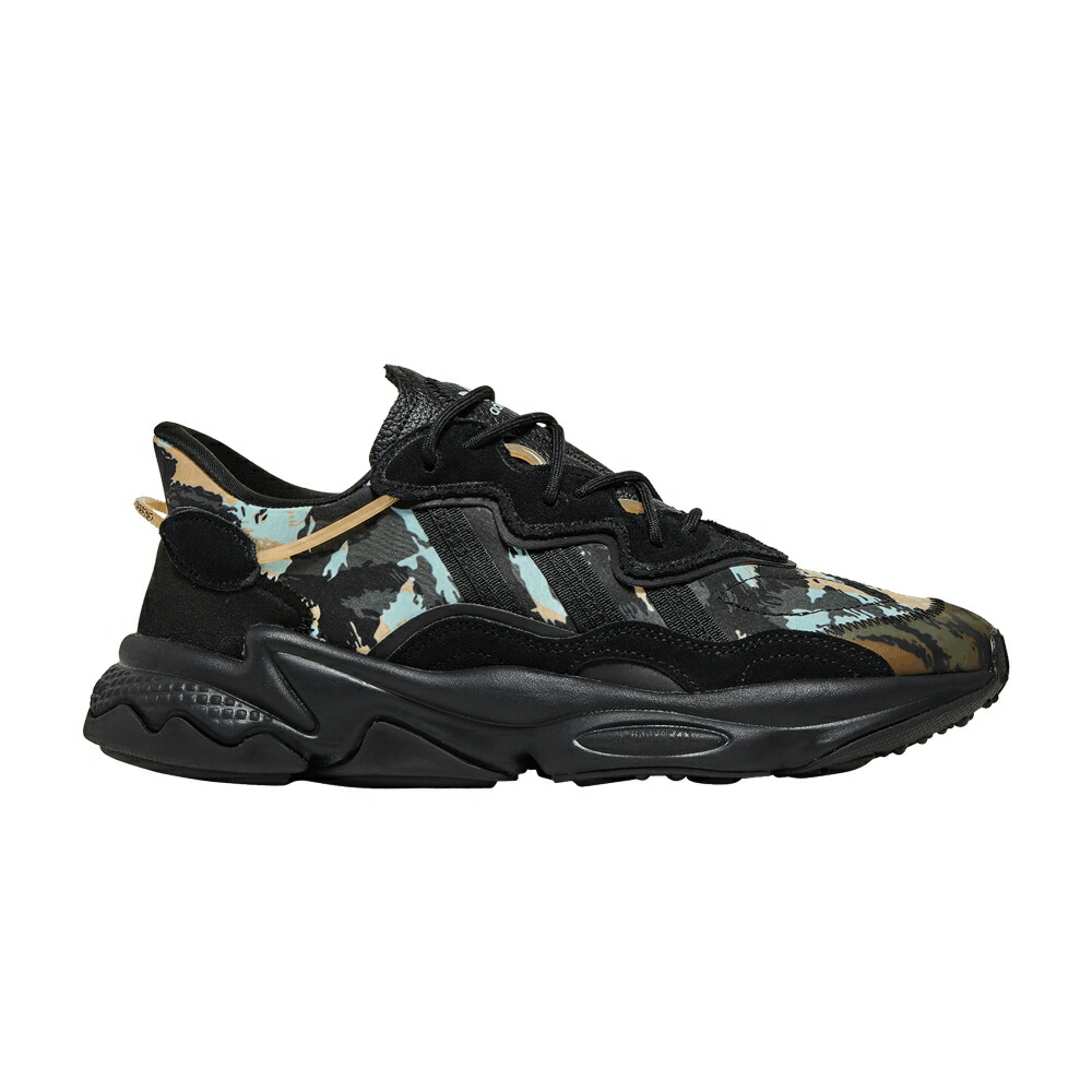 アディダス 中核グループ 黒いこと 黒いこと ベージュ \u0027BLACK CAMO\u0027 スニーカー メンズ ADIDAS OZWEEGO / CORE BLACK CORE BLACK HAZY BEIGE