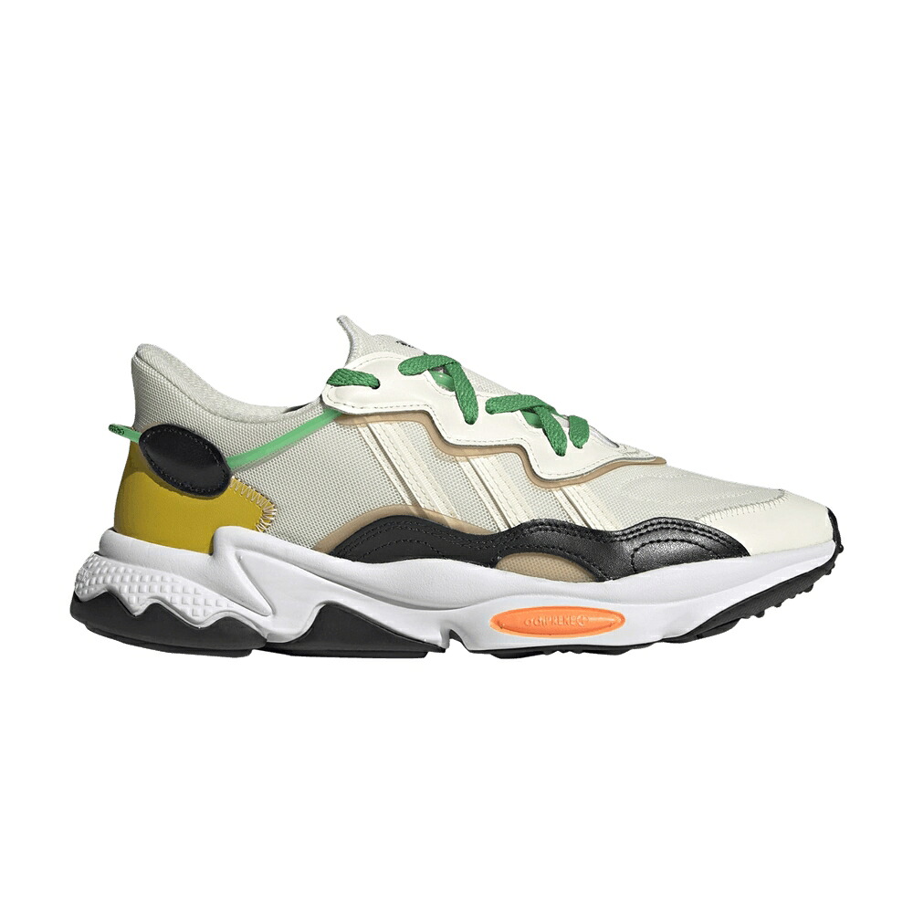 アディダス 白色 ホワイト クリーム コア 黒色 ブラック 'CREAM ORANGE' スニーカー メンズ ADIDAS OZWEEGO WHITE SCREAMING / CREAM WHITE CORE BLACK SCREAMING｜スニケス