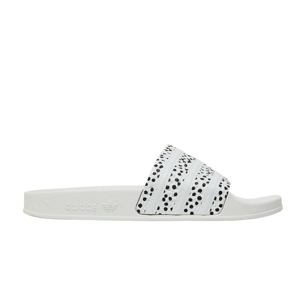 アディダス アディレッタ サンダル 白いこと 白いこと 中核グループ 黒いこと 黒いこと \u0027POLKA WHITE\u0027 スニーカー レディース ADIDAS WMNS ADILETTE SLIDE - / CLOUD WHITE CORE BLACK CLOUD