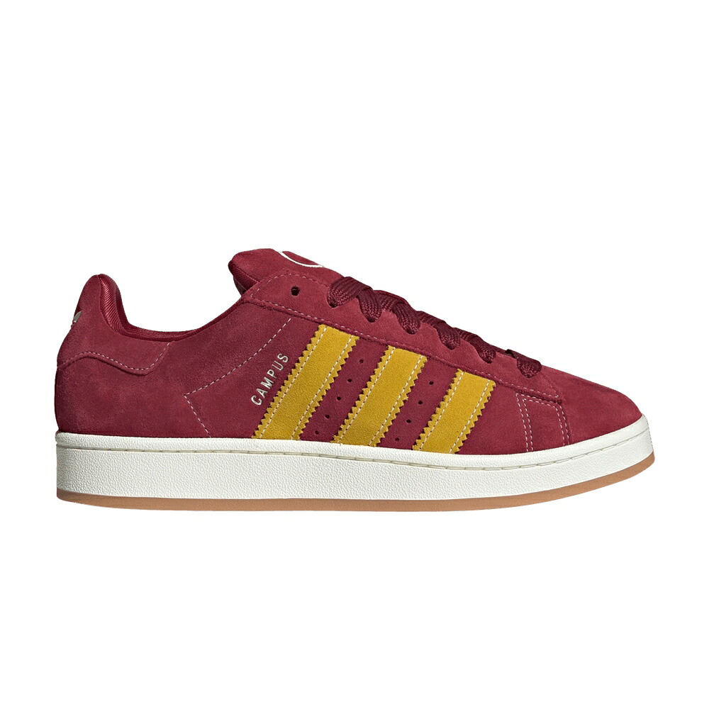 アディダス 校庭 ブドウ酒色 バーガンディー 黄味がかった 黄み \u0027COLLEGIATE YELLOW\u0027 スニーカー メンズ ADIDAS CAMPUS 00S BURGUNDY / COLLEGIATE BURGUNDY YELLOW OFF スニーカー-メンズ靴