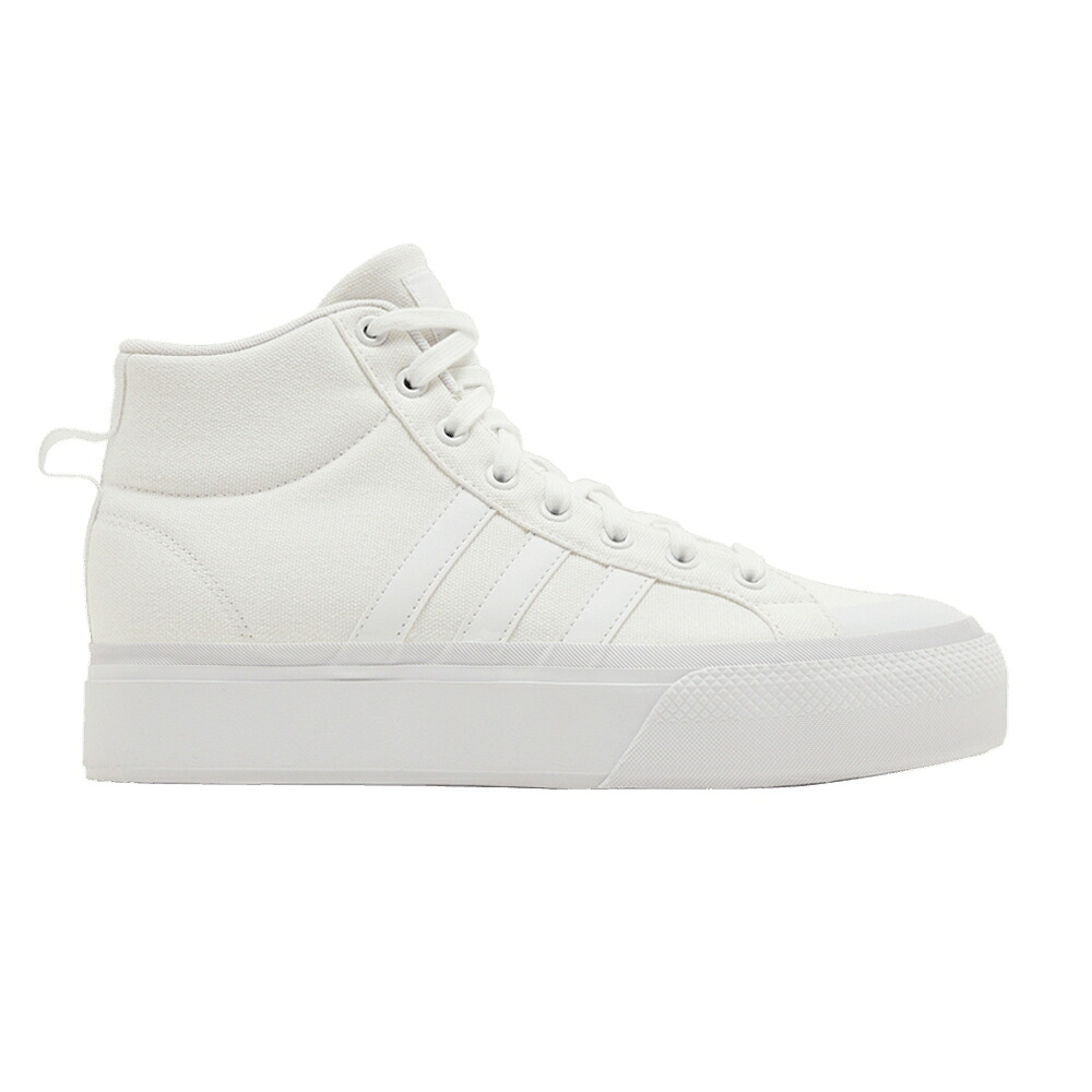 アディダス ミッド 白いこと 白いこと 2.0 \u0027TRIPLE WHITE\u0027 スニーカー レディース ADIDAS WMNS BRAVADA PLATFORM MID / CLOUD WHITE CLOUD WHITE CHALK
