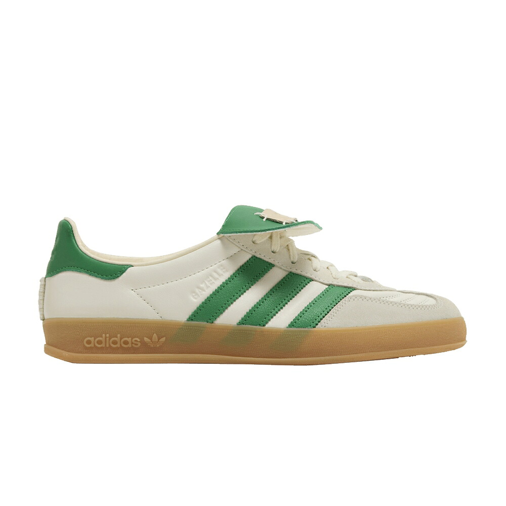 アディダス ガゼル 白いこと 白いこと 緑 緑であること \u0027OFF GREEN\u0027 スニーカー メンズ ADIDAS FOOT INDUSTRY X GAZELLE INDOOR WHITE / OFF WHITE GREEN OFF WHITE