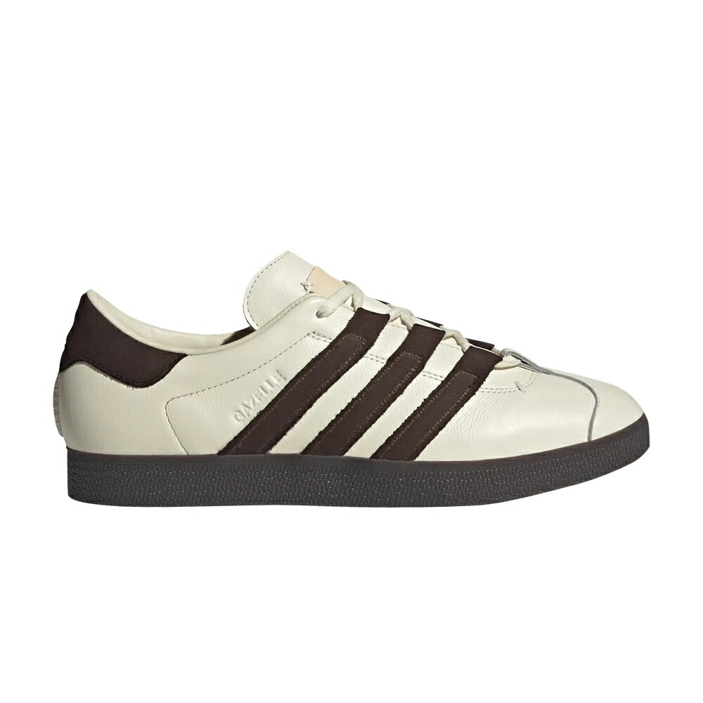 アディダス ガゼル クリーム 白色 ホワイト 茶色 ブラウン CREAM BROWN スニーカー メンズ ADIDAS FOOT INDUSTRY X GAZELLE DARK / CREAM WHITE DARK BROWN GUM
