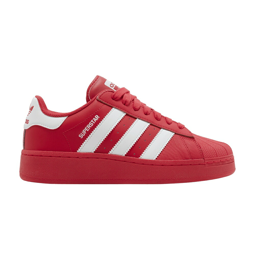 アディダス はやりっ子 白いこと 白いこと \u0027RED\u0027 スニーカー レディース ADIDAS WMNS SUPERSTAR XLG / SUPPLIER COLOUR CLOUD WHITE