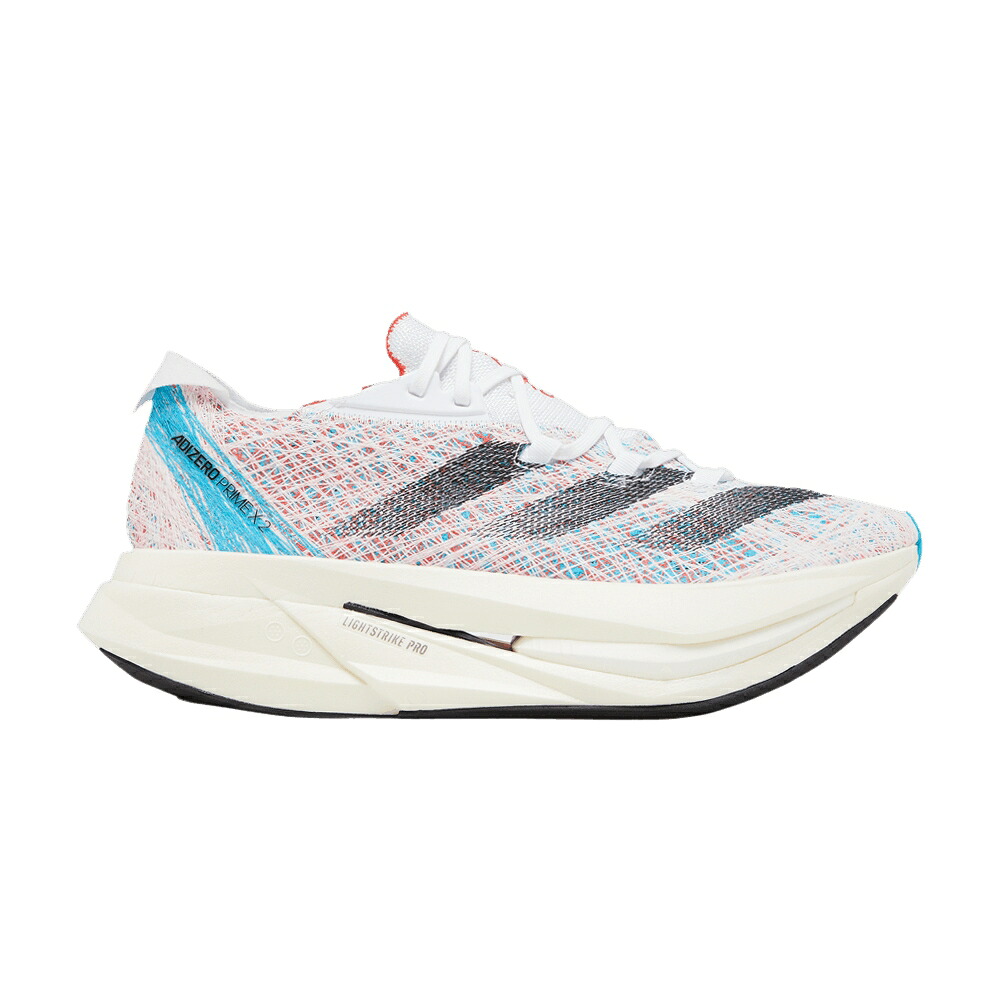 アディダス アディゼロ 白色 ホワイト コア 黒色 ブラック 2.0 'WHITE CYAN' スニーカー メンズ ADIDAS ADIZERO PRIME X STRUNG LUCID / CLOUD WHITE CORE BLACK LUCID