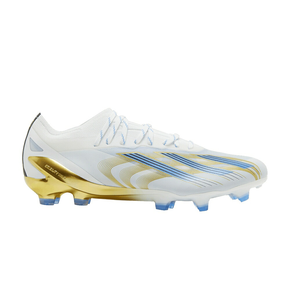 アディダス 白色 ホワイト 青色 ブルー ゴールド MESSI.1 LAS ESTRELLAS スニーカー メンズ ADIDAS X CRAZYFAST FG / CLOUD WHITE PULSE BLUE GOLD