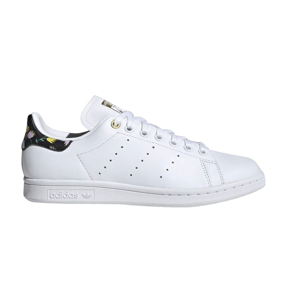 アディダス 白色 ホワイト コア 黒色 ブラック ゴールド スタンスミス 'FLORAL PATTERN' スニーカー レディース ADIDAS WMNS STAN SMITH / FOOTWEAR WHITE CORE BLACK GOLD|スニケス