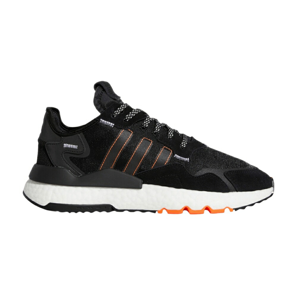 アディダス ジョガーパンツ コア 黒色 ブラック 白色 ホワイト OLAR ORANGE スニーカー メンズ ADIDAS NITE JOGGER / CORE BLACK FOOTWEAR WHITE SOLAR
