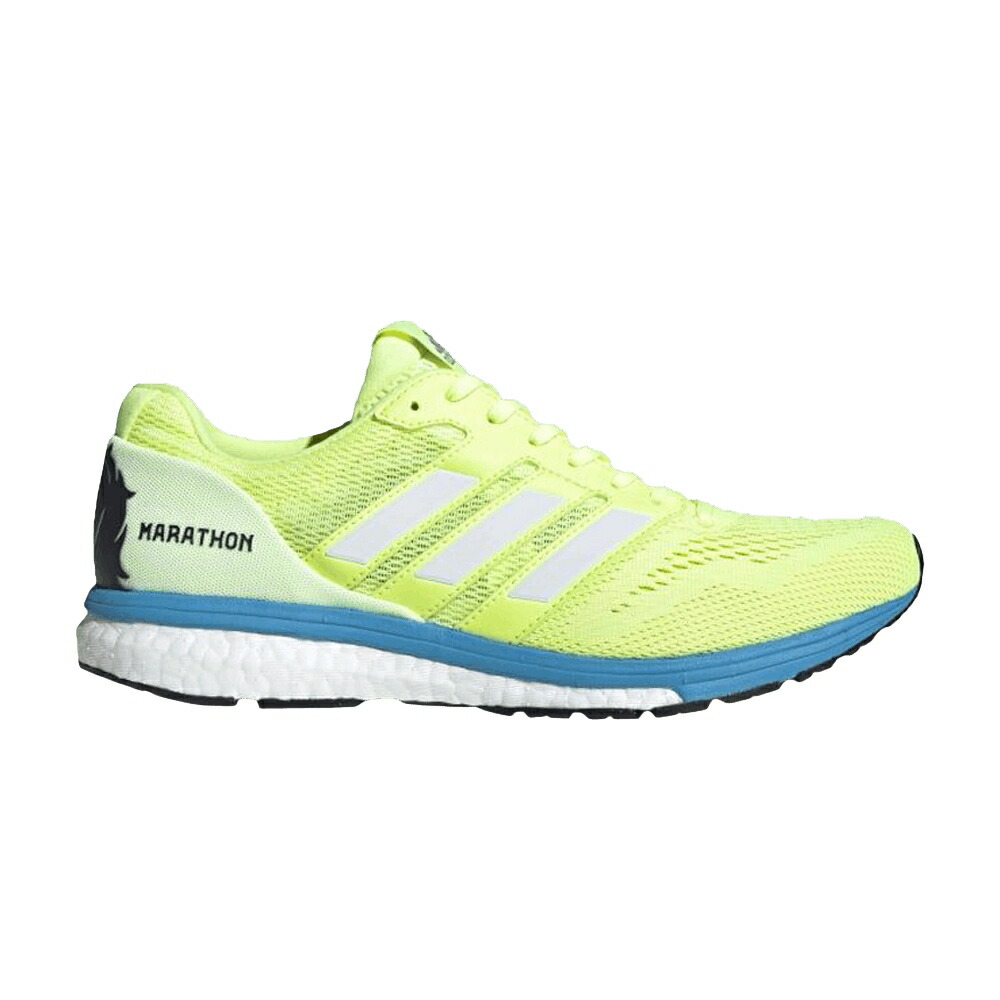 アディダス アディゼロ ボストン 黄色 イエロー 白色 ホワイト ショック MARATHON スニーカー レディース ADIDAS WMNS ADIZERO BOSTON 7 / HI RES YELLOW CLOUD WHITE SHOCK