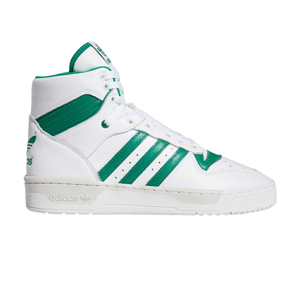 アディダス 白いこと 白いこと 緑 緑であること \u0027SMOKE GREEN\u0027 スニーカー メンズ ADIDAS RIVALRY HI / BRIGHT WHITE SMOKE GREEN