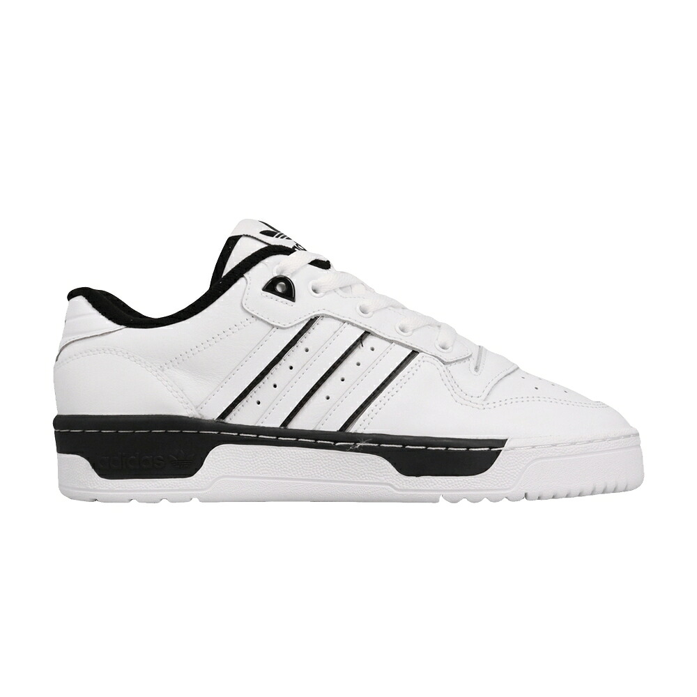 アディダス 白いこと 白いこと 中核グループ 黒いこと 黒いこと \u0027FOOTWEAR WHITE\u0027 スニーカー メンズ ADIDAS RIVALRY LOW / FOOTWEAR WHITE CORE BLACK