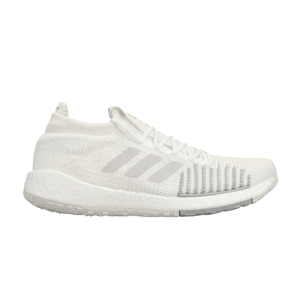 アディダス コア 白色 ホワイト 灰色 グレー 'CORE WHITE' スニーカー メンズ ADIDAS PULSEBOOST HD / CORE WHITE GREY ONE GREY TWO｜スニケス
