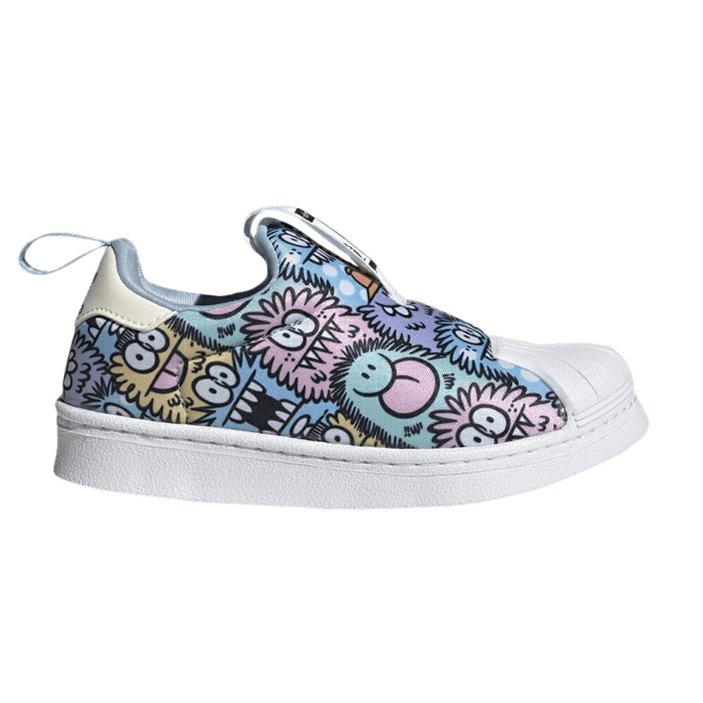 アディダス 船室 はやりっ児 天の原 白いこと 白いこと \u0027MONSTER\u0027 スニーカー メンズ ADIDAS KEVIN LYONS X SUPERSTAR 360 LITTLE KID / CLEAR SKY CLEAR SKY CLOUD WHITE