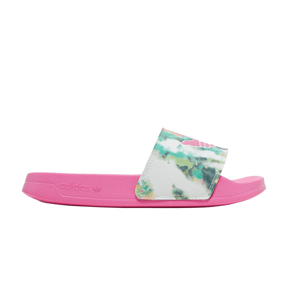 アディダス アディレッタ ライト サンダル 白色 ホワイト 'WATERCOLOR' スニーカー メンズ ADIDAS ADILETTE LITE SLIDE J / CLOUD WHITE ACID MINT SCREAMING|スニケス