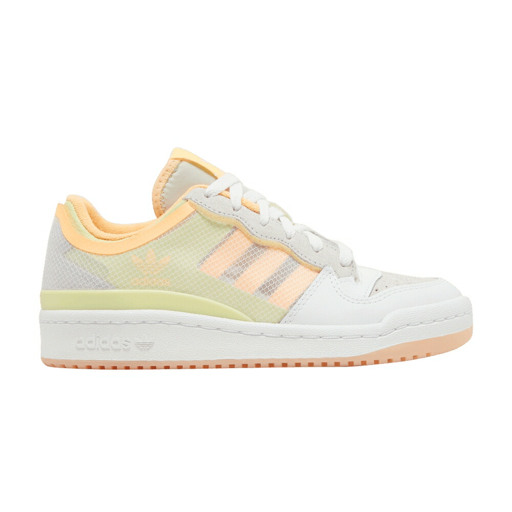 アディダス フォーラム 黄色 イエロー 白色 ホワイト 'TRANSPARENT ORANGE' スニーカー レディース ADIDAS WMNS FORUM LOW YELLOW ACID / CLOUD WHITE YELLOW TINT ACID