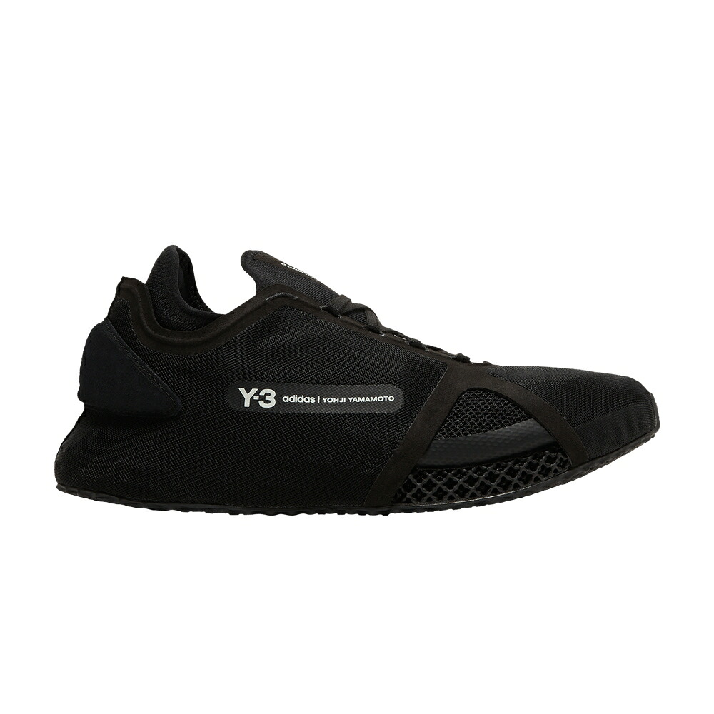 アディダス 黒いこと 黒いこと 中核グループ 白いこと 白いこと \u0027BLACK\u0027 スニーカー メンズ ADIDAS Y-3 RUNNER 4D IOW / BLACK BLACK CORE WHITE