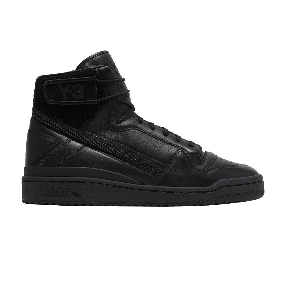 アディダス 討論会 黒いこと 黒いこと 白いこと 白いこと \u0027TRIPLE BLACK\u0027 スニーカー メンズ ADIDAS Y-3 FORUM HI OG / BLACK WHITE BLACK WHITE BLACK