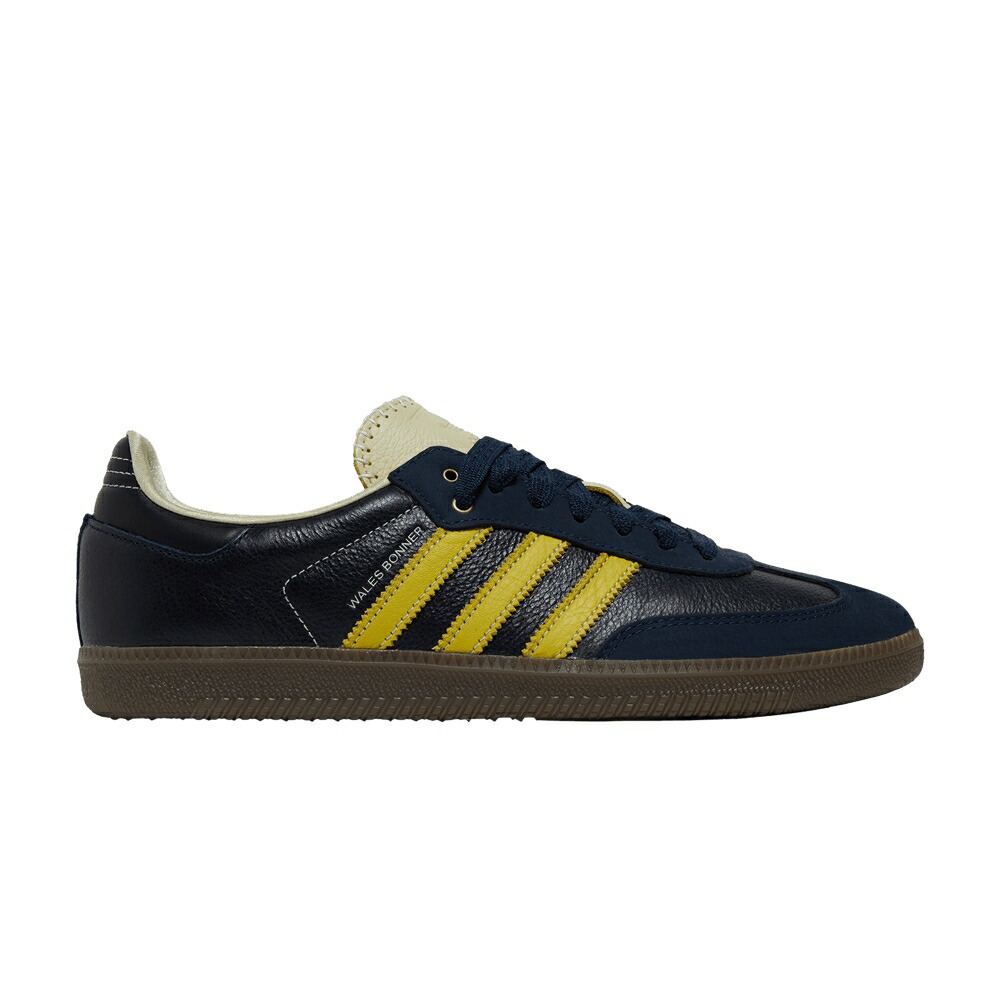 アディダス サンバ 紺色 米国海軍 皮膚軟化剤 白いこと 白いこと \u0027COLLEGIATE YELLOW\u0027 スニーカー メンズ ADIDAS WALES BONNER X SAMBA NAVY / COLLEGIATE NAVY CREAM WHITE