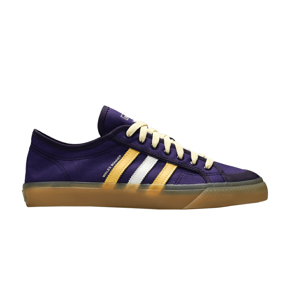 アディダス 紫 パープル 黄味がかった 黄色 ゴールド \u0027UNITY PURPLE\u0027 スニーカー メンズ ADIDAS WALES BONNER X NIZZA LOW / UNITY PURPLE YELLOW GOLD