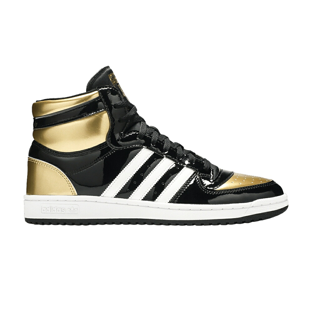 アディダス ゴールド 中核グループ 黒いこと 黒いこと とっ始め什 \u0027BLACK PATENT\u0027 スニーカー メンズ ADIDAS TOP TEN RB GOLD / CORE BLACK GOLD METALLIC