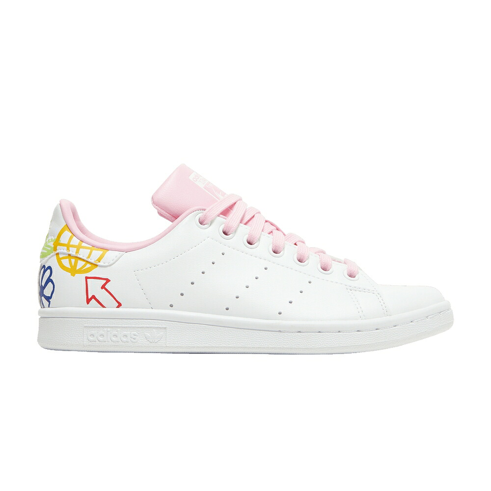 アディダス 白色 ホワイト ピンク スタンスミス 'DOODLE PINK' スニーカー レディース ADIDAS WMNS STAN SMITH - WHITE / CLOUD WHITE TRUE PINK CLOUD｜スニケス 639,300円
