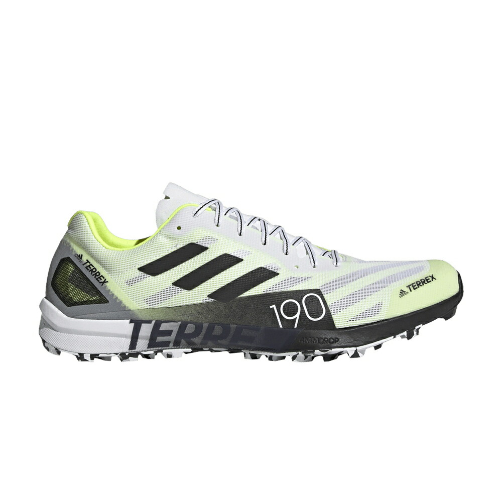 アディダス スピード プロ 白色 ホワイト コア 黒色 ブラック 'WHITE YELLOW' スニーカー メンズ ADIDAS TERREX SPEED PRO TRAIL SOLAR / CLOUD WHITE CORE BLACK SOLAR