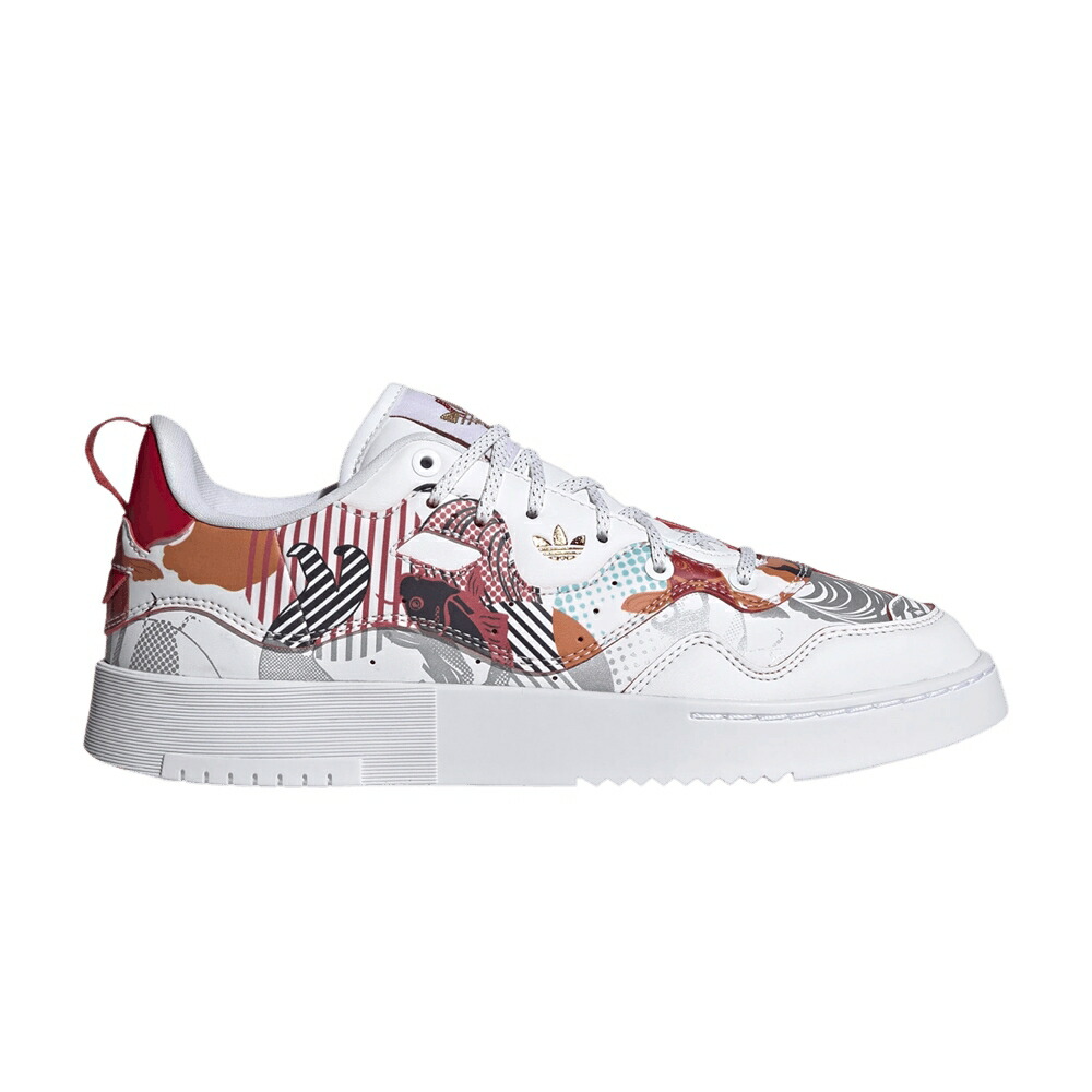 アディダス 白色 ホワイト CHINESE YEAR スニーカー レディース ADIDAS WMNS SUPERCOURT XX NEW / CLOUD WHITE SCARLET SCARLET