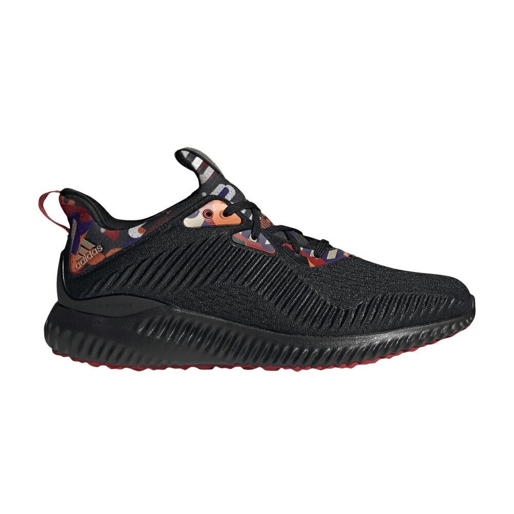 アディダス 黒色 ブラック コア 橙 オレンジ CHINESE SCARLET スニーカー メンズ ADIDAS ALPHABOUNCE 1 NEW YEAR - BLACK / CORE BLACK SCARLET ORANGE