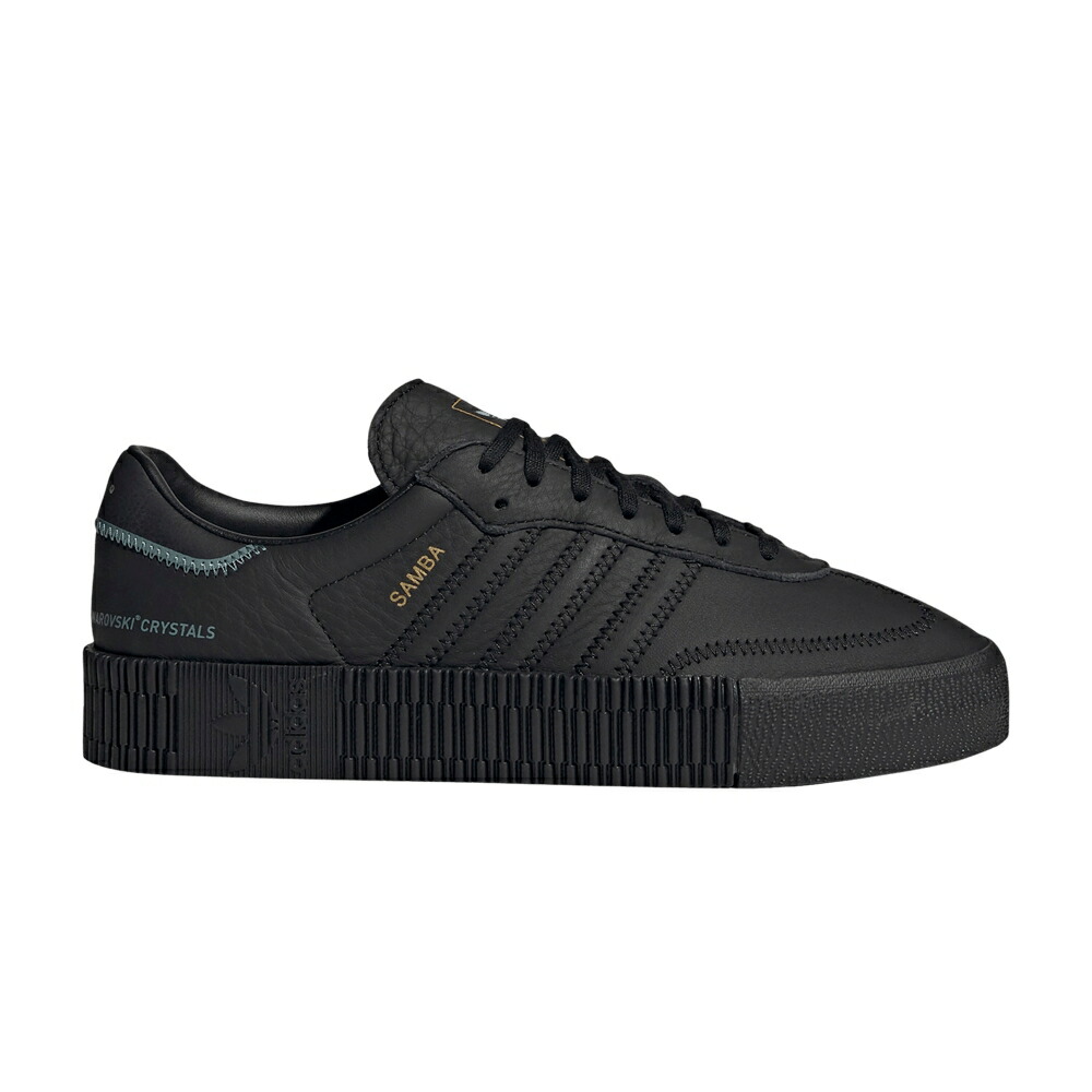 アディダス コア 黒色 ブラック ゴールド CORE BLACK スニーカー レディース ADIDAS SWAROVSKI X WMNS SAMBAROSE / CORE BLACK CORE BLACK GOLD